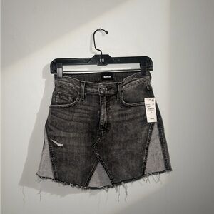 Hudson Jeans The Viper Vintage Denim Mini Skirt Grey NWT